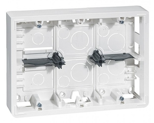 Конзолна кутия за открит монтаж 2х6/8 модула